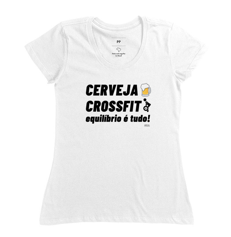 Camiseta Crossfit Cerveja e Crossfit - Scaled