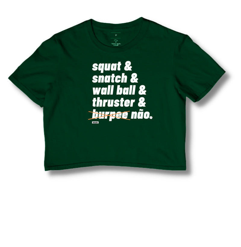 Cropped Burpee Não
