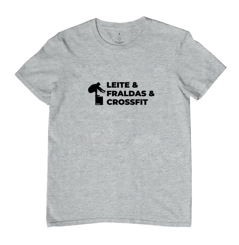 Camiseta Dia dos Pais Leite Fraldas e Crossfit - Scaled