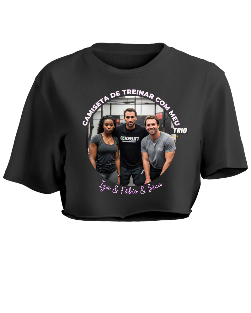 Camiseta de treinar com meu trio