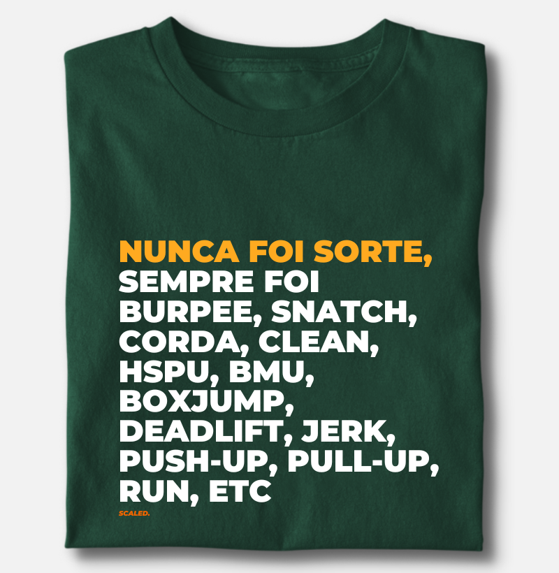 Nunca foi sorte, sempre foi crossfit burpee