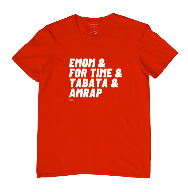Camiseta EMOM AMRAP WoD