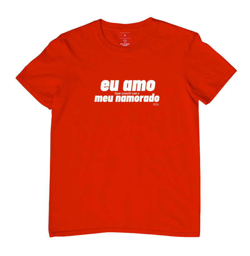 Camiseta Eu amo fazer Crossfit Namorado - Scaled