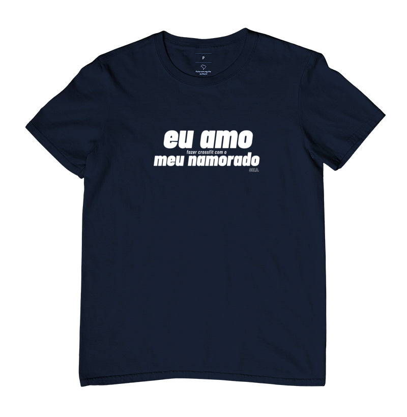 Camiseta Eu amo fazer Crossfit Namorado - Scaled