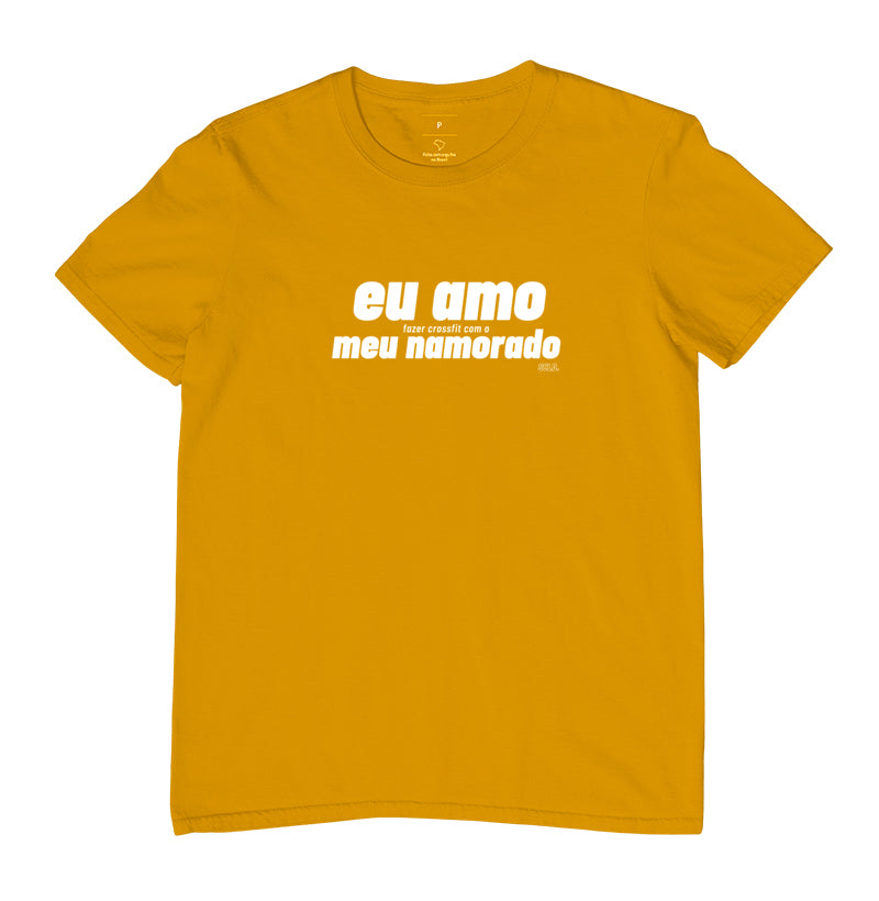 Camiseta Eu amo fazer Crossfit Namorado - Scaled