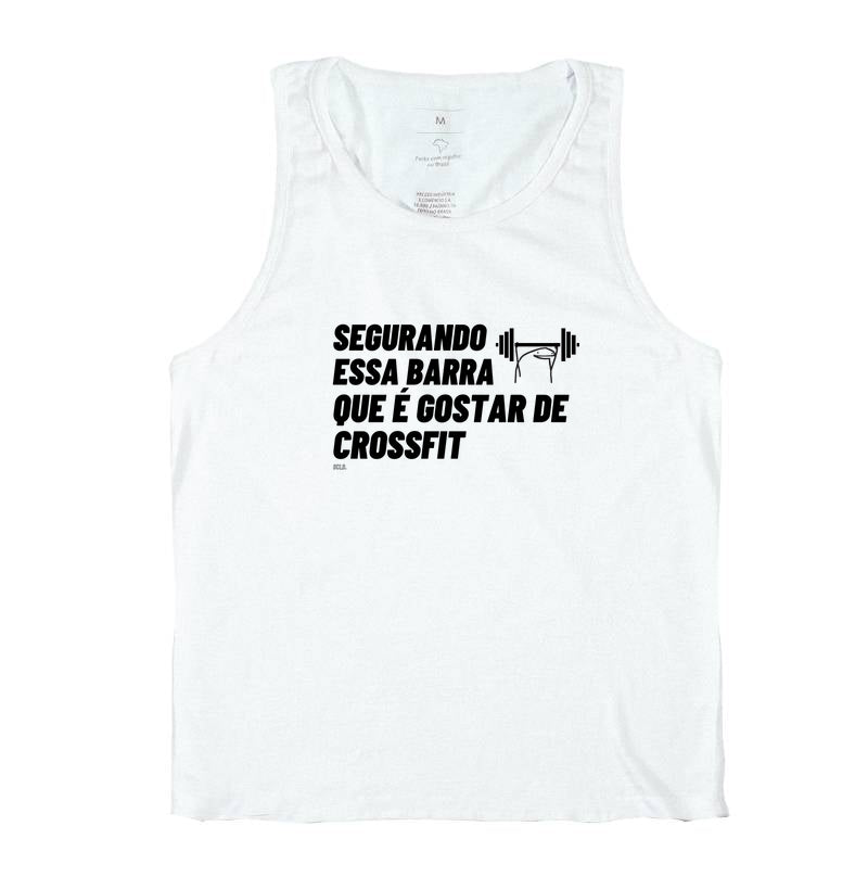 Segurando essa barra crossfit