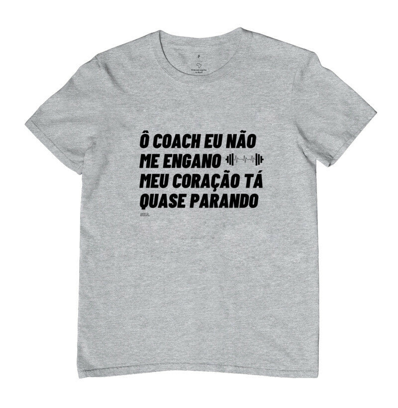 Camiseta Crossfit Carnaval O coach Meu coraçao