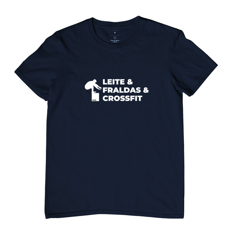 Camiseta Dia dos Pais Leite Fraldas e Crossfit - Scaled
