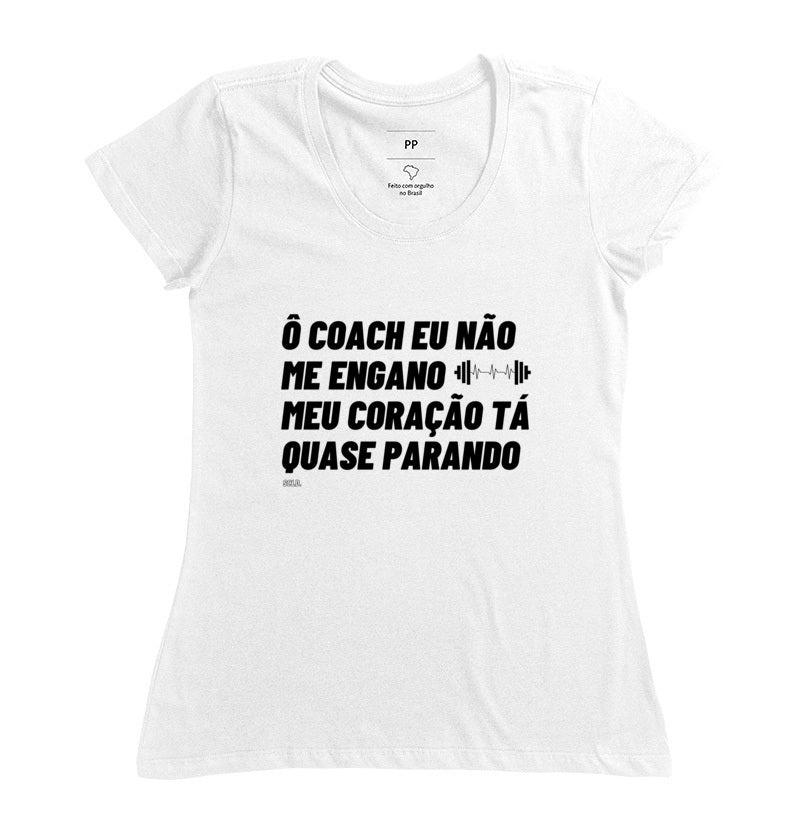 Camiseta Crossfit Carnaval O coach Meu coraçao
