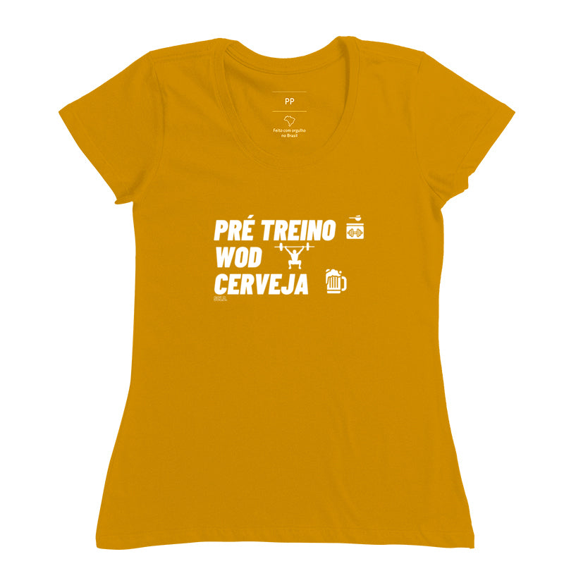 Camiseta Pre Treino Wod e Cerveja