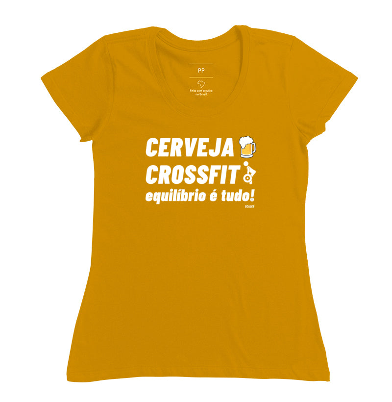 Camiseta Crossfit Cerveja e Crossfit - Scaled