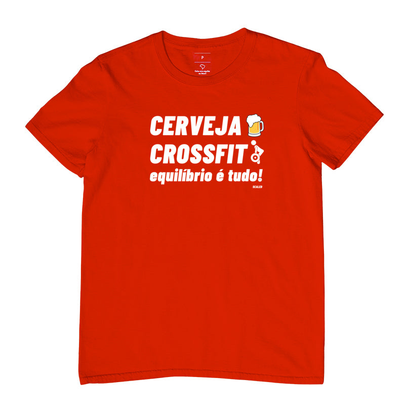 Camiseta Crossfit Cerveja e Crossfit - Scaled
