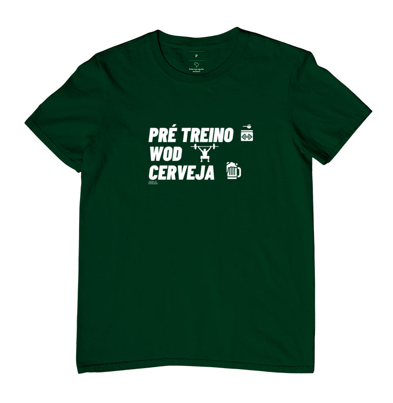 Camiseta Pre Treino Wod e Cerveja