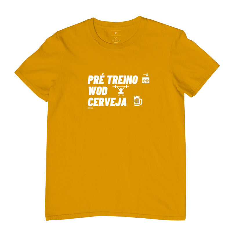Camiseta Pre Treino Wod e Cerveja