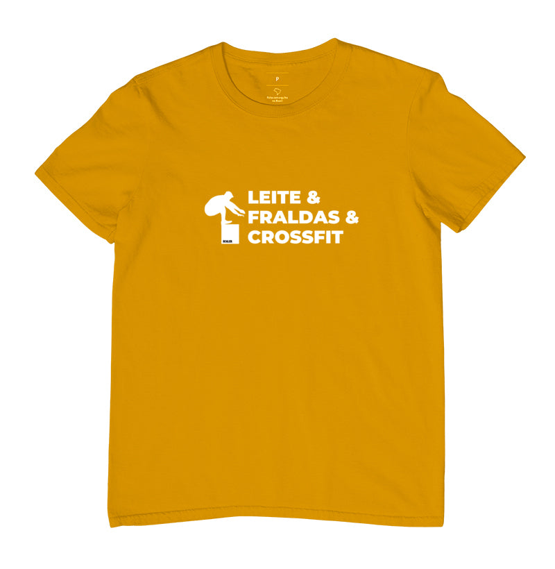 Camiseta Dia dos Pais Leite Fraldas e Crossfit - Scaled