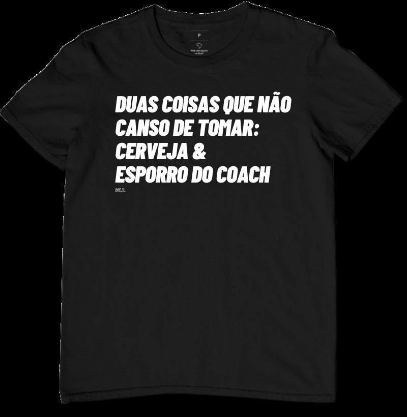 Camiseta Crossfit Cerveja e Esporro do Coach