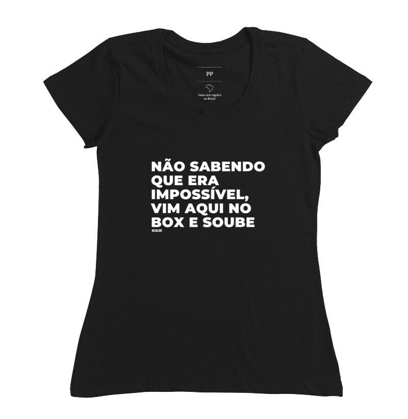 Não sabendo que era impossível