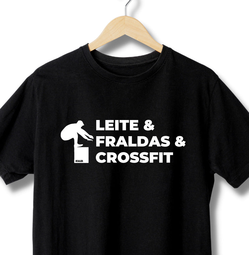 Camiseta Dia dos Pais Leite Fraldas e Crossfit - Scaled