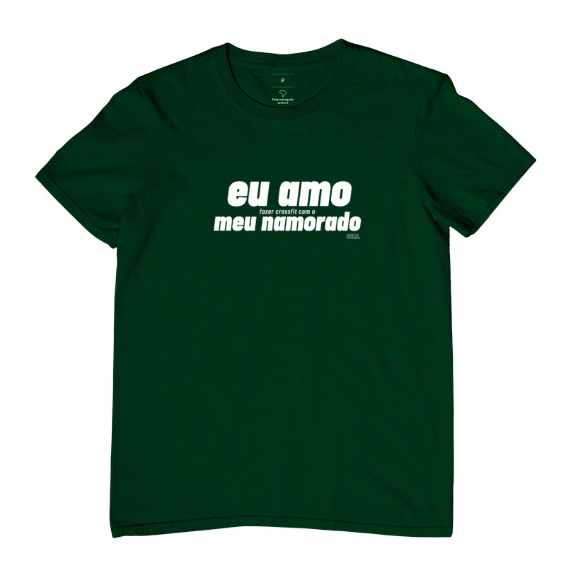 Camiseta Eu amo fazer Crossfit Namorado - Scaled