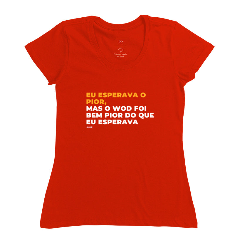 Eu esperava o pior