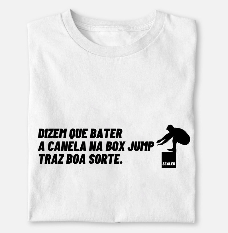 Bater a canela na box jump