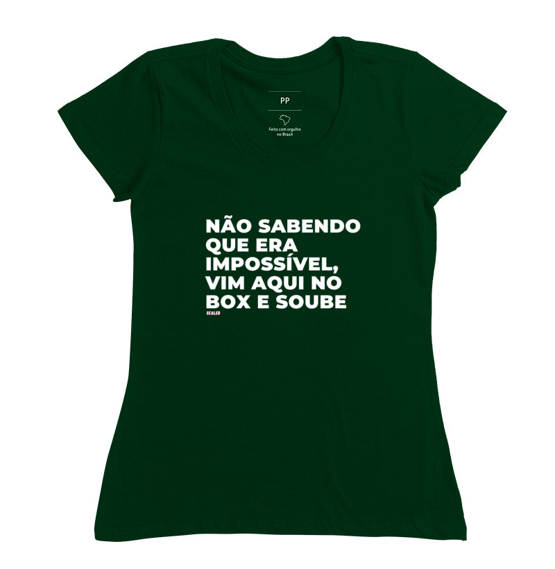 Não sabendo que era impossível