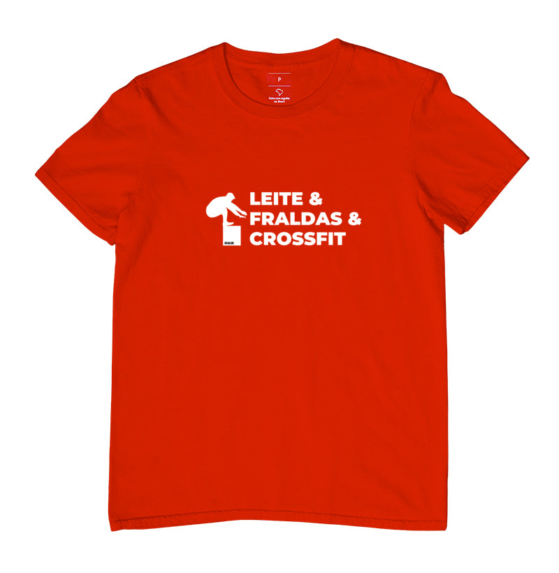 Camiseta Dia dos Pais Leite Fraldas e Crossfit - Scaled