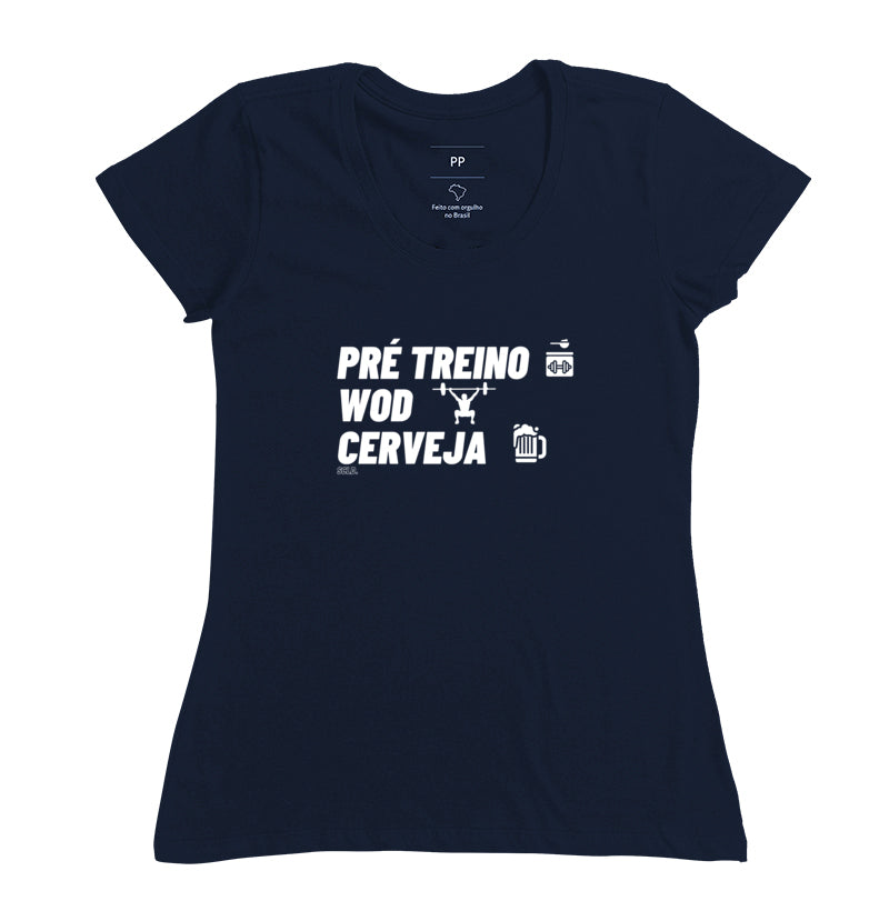 Camiseta Pre Treino Wod e Cerveja