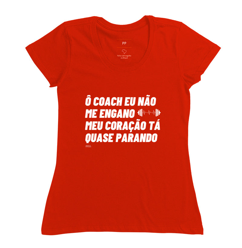 Camiseta Crossfit Carnaval O coach Meu coraçao