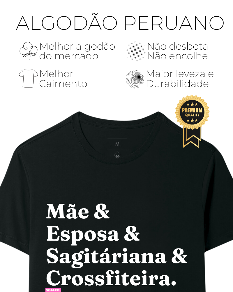 Mãe sagitáriana - Algodão Peruano