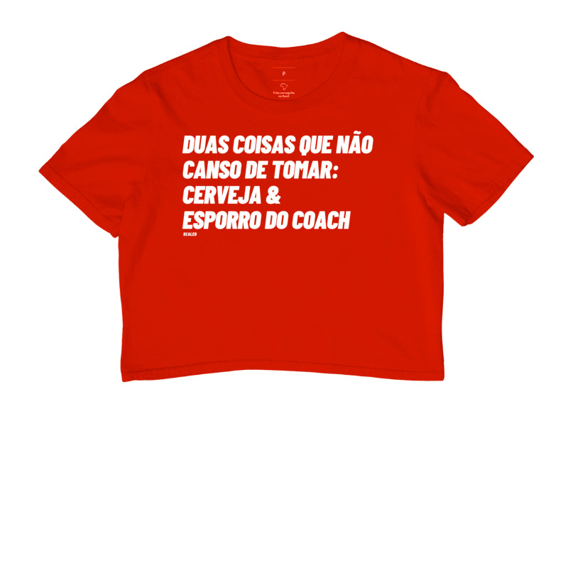 Cropped Crossfit Cerveja e Esporro do Coach
