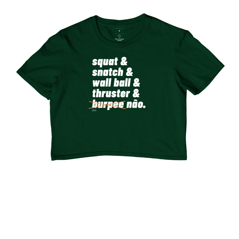 Cropped Burpee Não