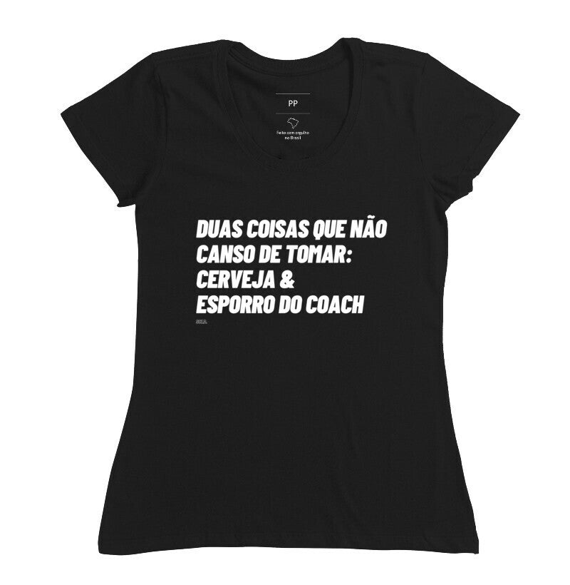 Camiseta Crossfit Cerveja e Esporro do Coach