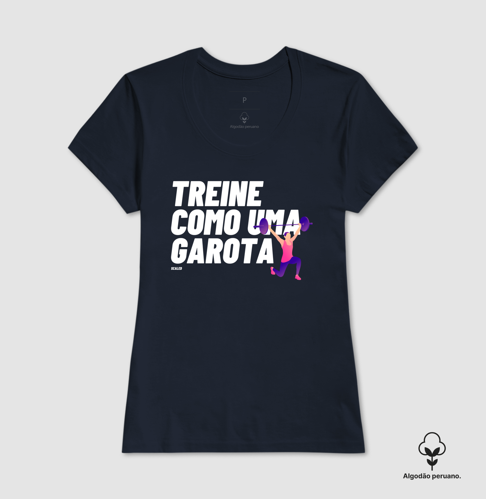 Treine como uma garota - Tecido Premium