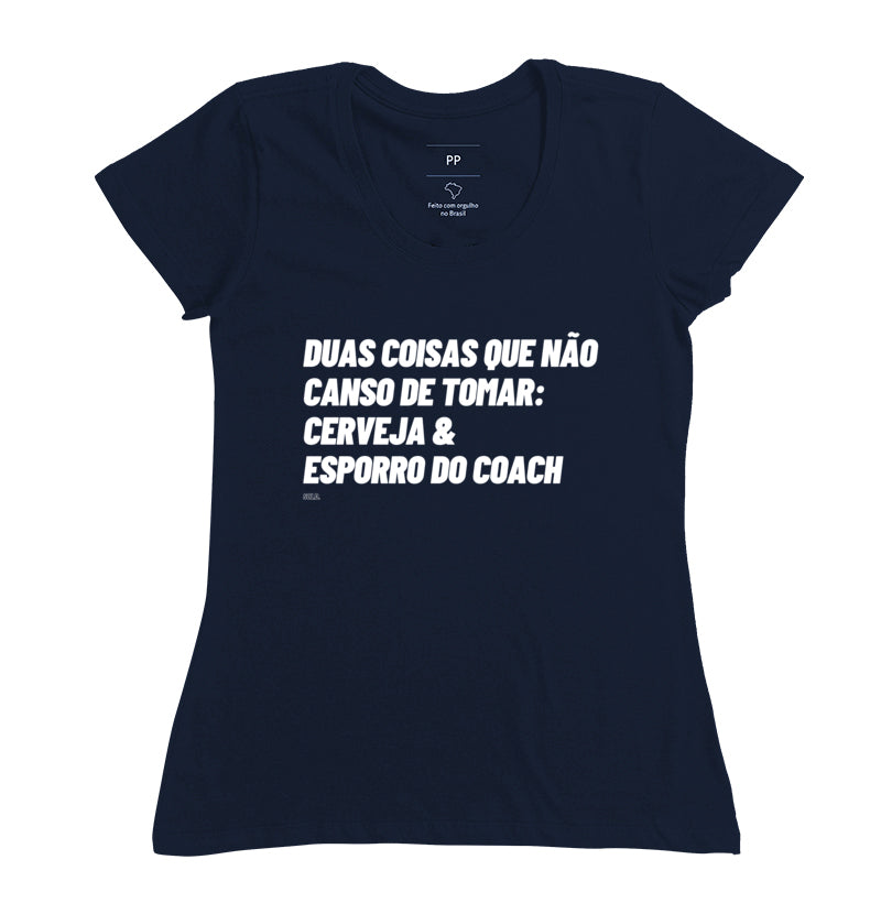 Camiseta Crossfit Cerveja e Esporro do Coach