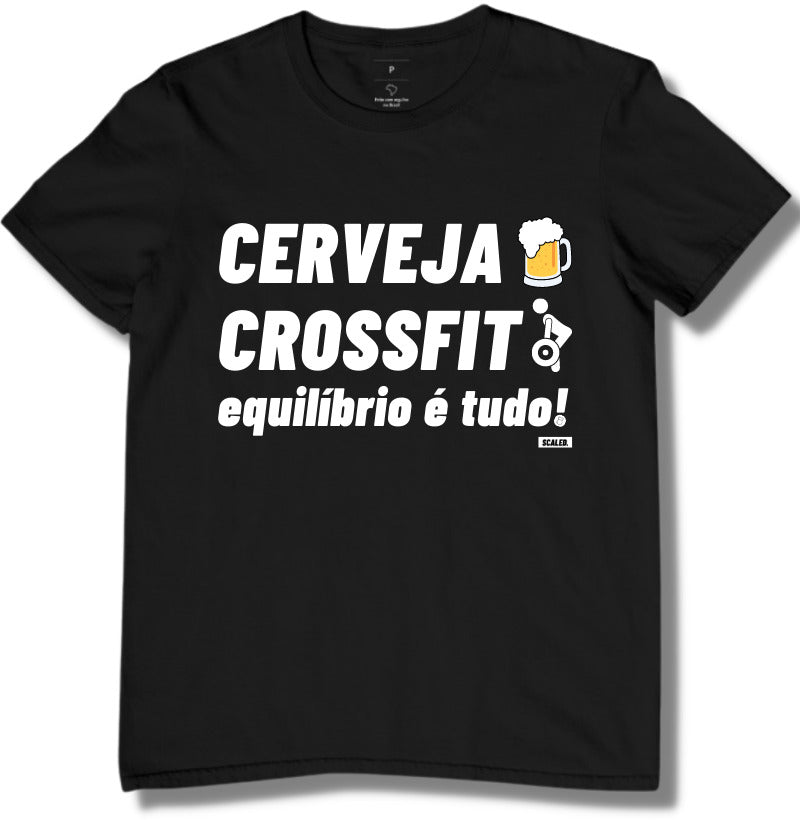 Camiseta Crossfit Cerveja e Crossfit - Scaled