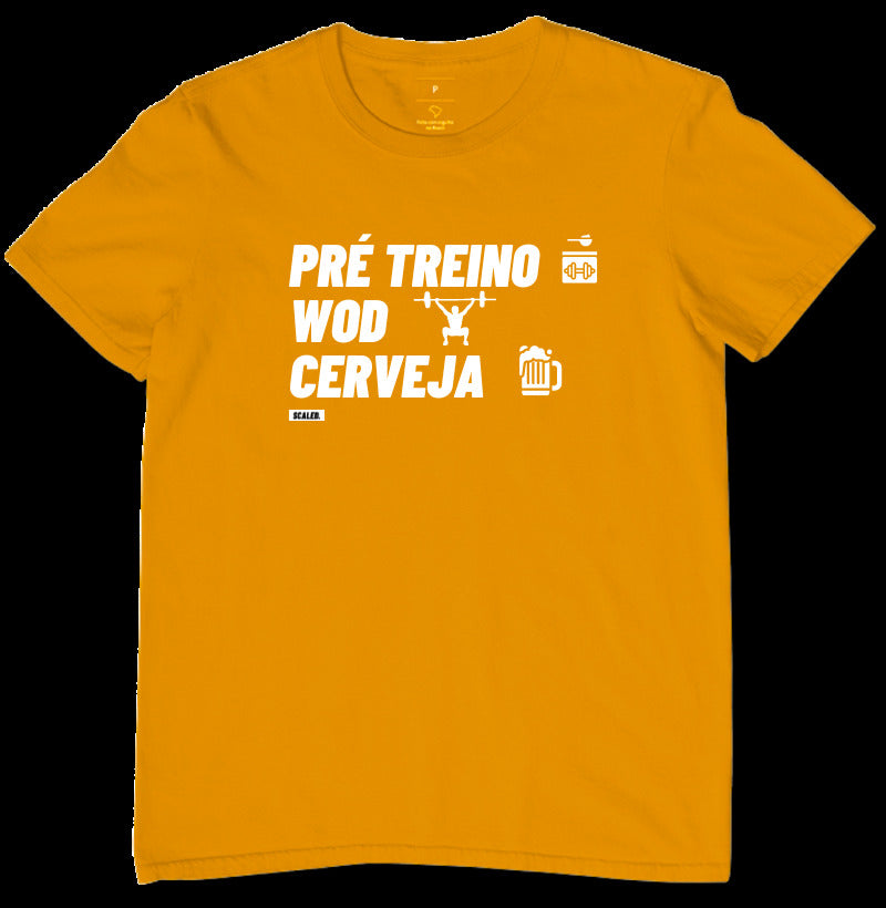 Camiseta Pre Treino Wod e Cerveja