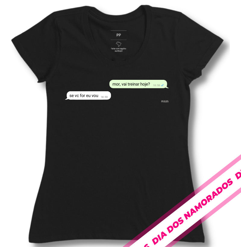 Camiseta Crossfit Dupla se você for eu vou whatsapp - Scaled