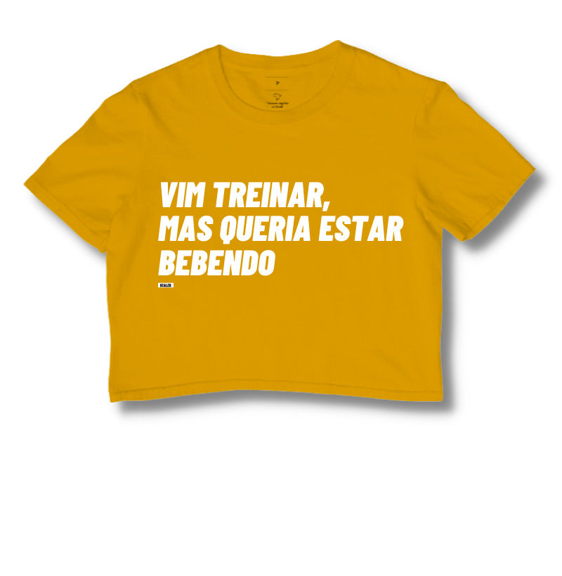 Vim Treinar Mas Queria Estar Bebendo - Cropped