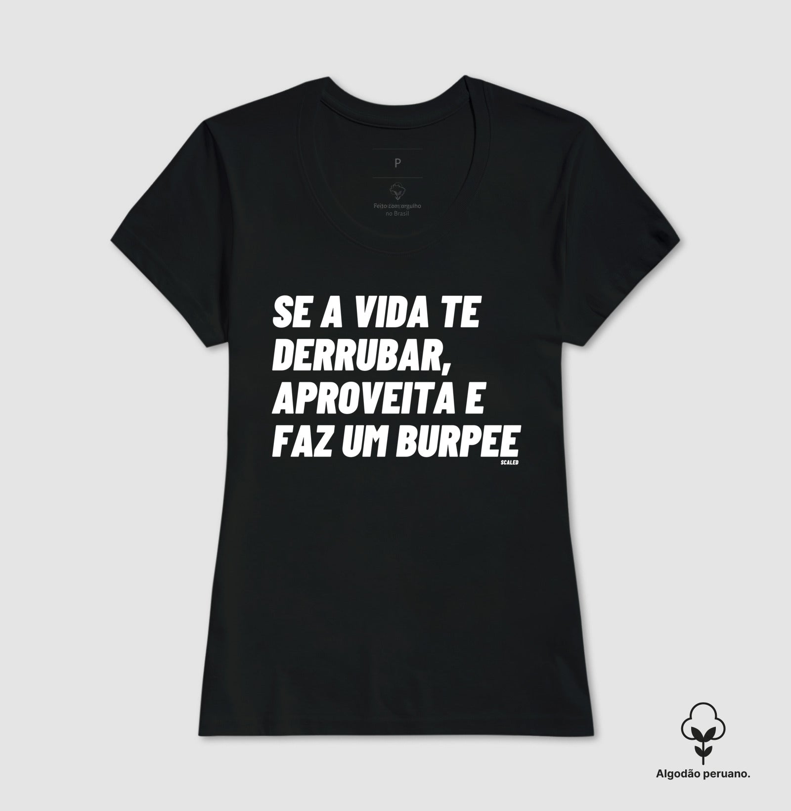 Faz um burpee - Tecido Premium