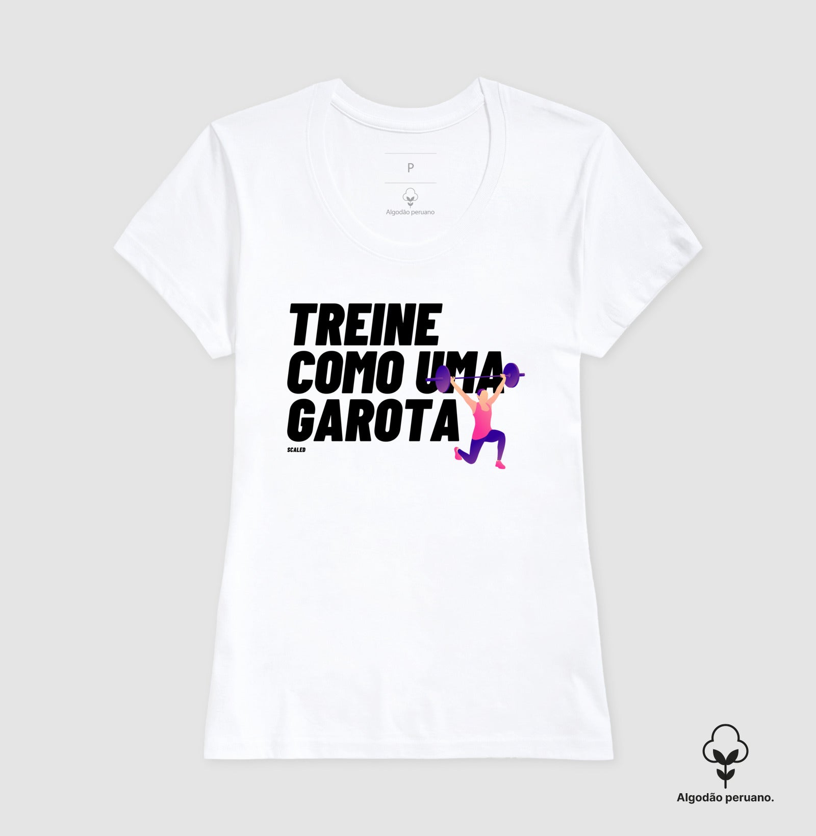 Treine como uma garota - Tecido Premium