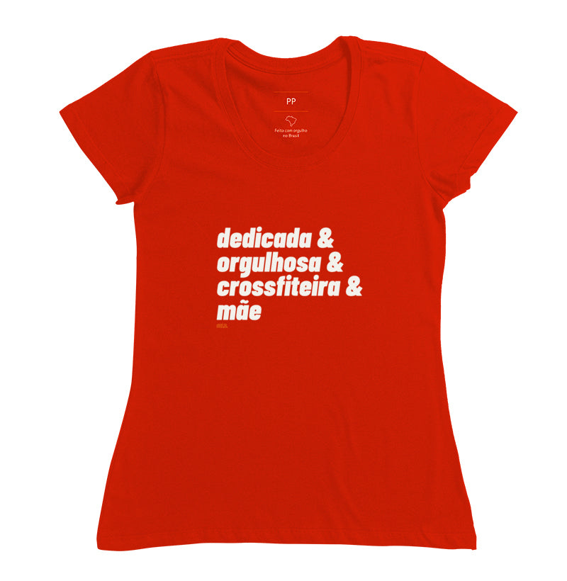 Camiseta Crossfit Maes Dedicada Orgulhosa - Scaled