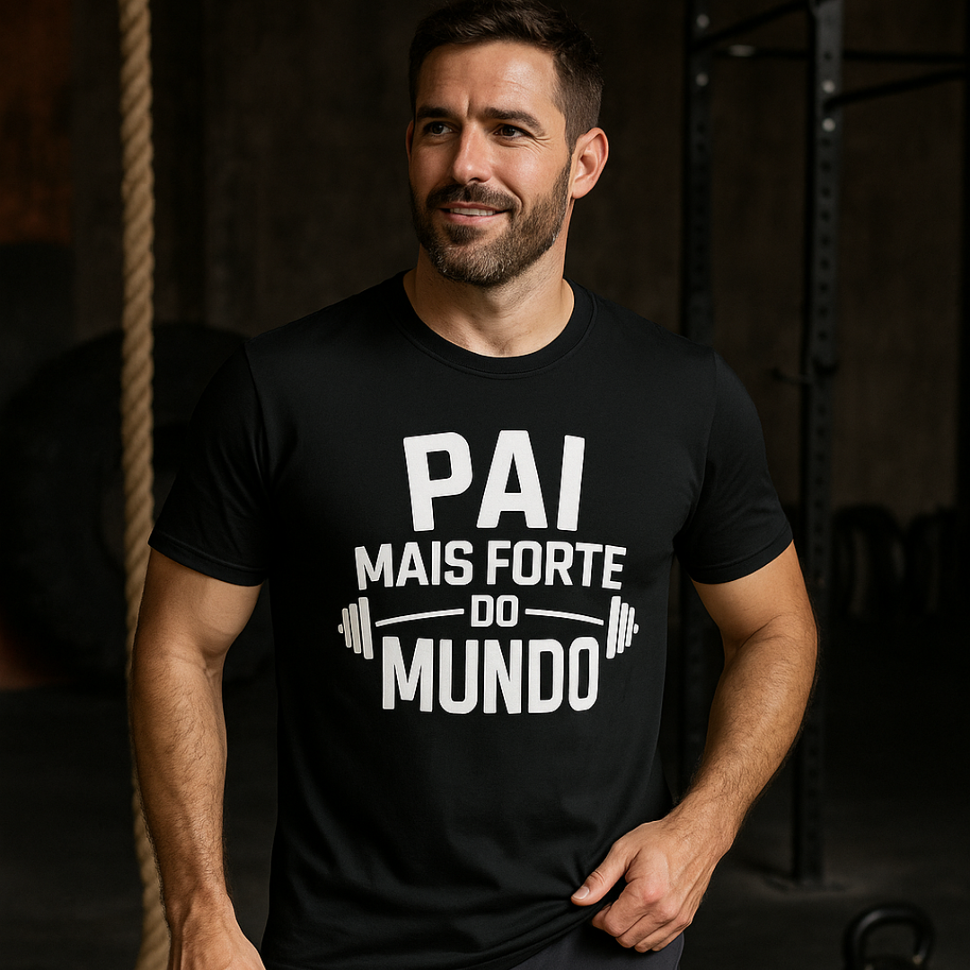 Pai mais forte do mundo - Camiseta