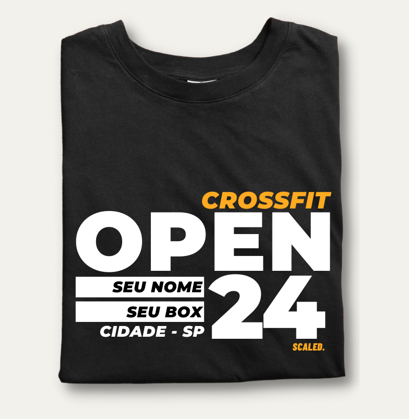 Camiseta Crossfit Open Games 24 Custom Personalizada