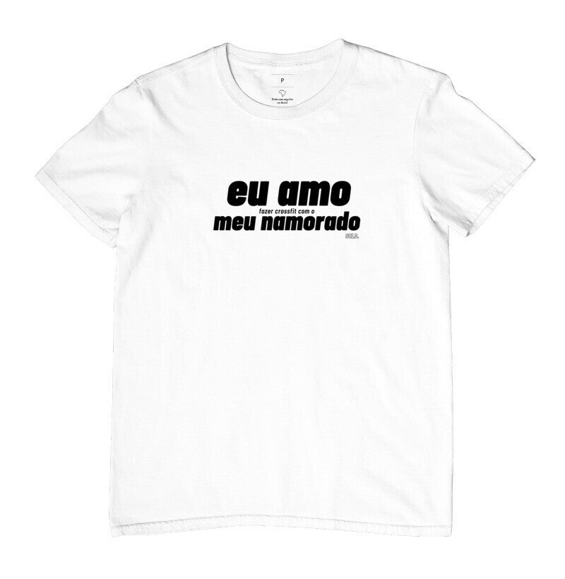 Camiseta Eu amo fazer Crossfit Namorado - Scaled