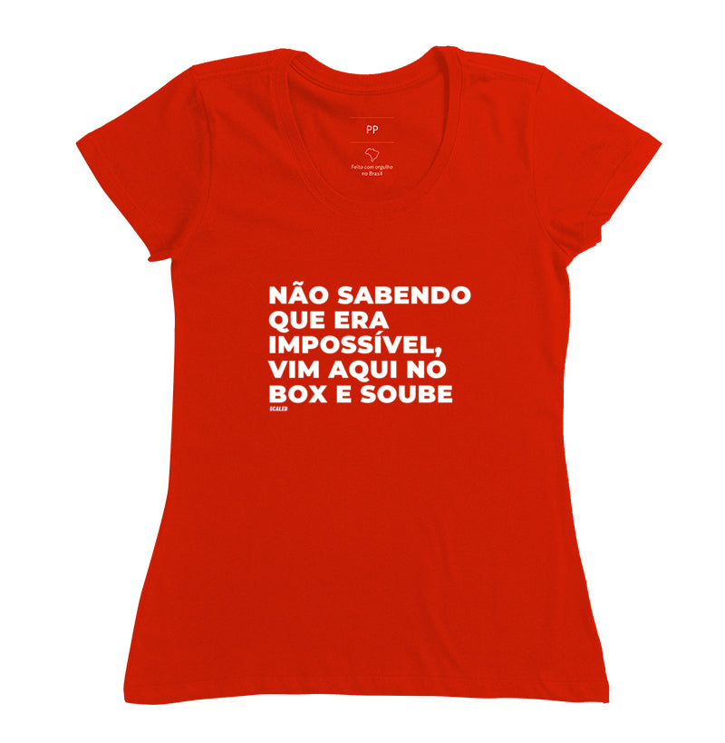 Não sabendo que era impossível