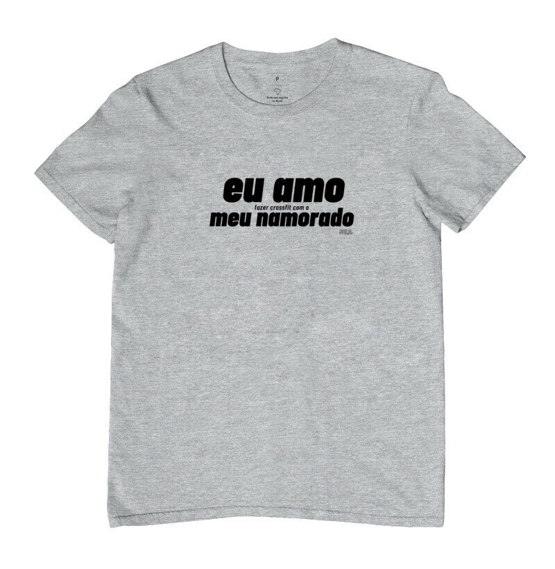Camiseta Eu amo fazer Crossfit Namorado - Scaled