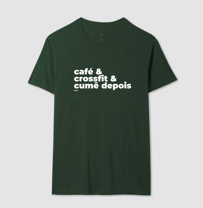 Café, crossfit e cumê - Camiseta