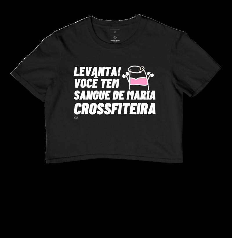 Cropped Crossfit Flork Sangue de Maria Crossfiteira