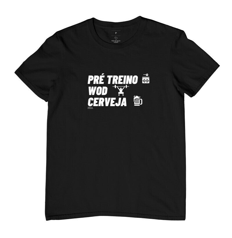 Camiseta Pre Treino Wod e Cerveja